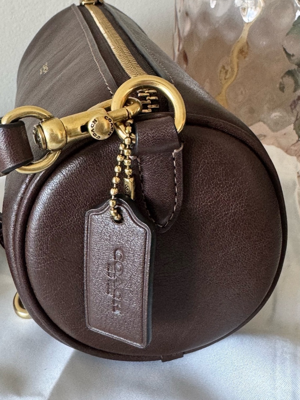 Coach Mini Barrel Bag - Brass/Maple - Picture 2 of 7